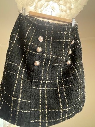 Conjunto estilo Chanel tweed chaqueta y falda