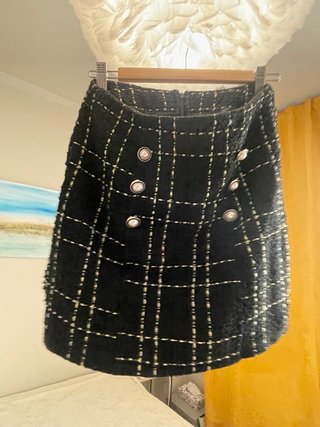Conjunto estilo Chanel tweed chaqueta y falda