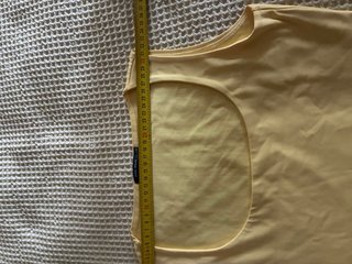 Top amarillo licra talla 40