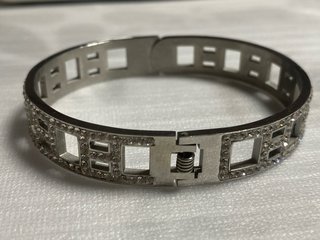 Pulsera metálica mujer plata