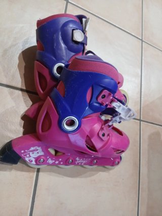 Patines ajustables rosas y morados