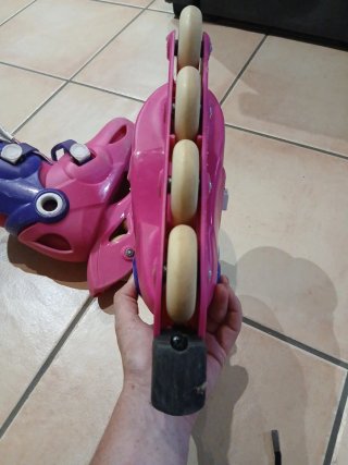 Patines ajustables rosas y morados