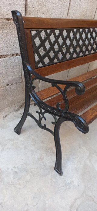 OFERTA : CONJUNTO DE JARDÍN DE FORJA Y MADERA