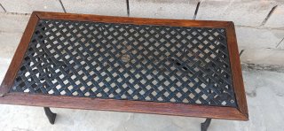 OFERTA : CONJUNTO DE JARDÍN DE FORJA Y MADERA