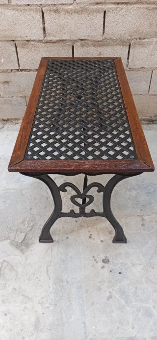 OFERTA : CONJUNTO DE JARDÍN DE FORJA Y MADERA
