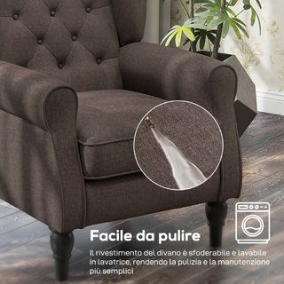 Poltrona per Salotto in Stile Francese con Seduta