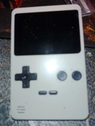 Consola Retro Gris y Blanca
