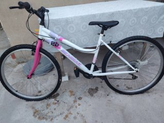 Bicicleta 26 Blanca y Rosa