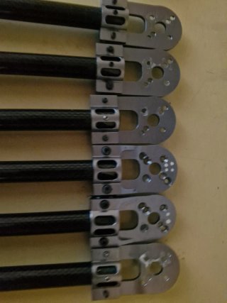 6 Patas para Dron tubo carbono