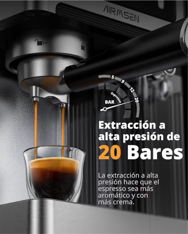 Cafetera AIRMSEN Espresso 20 Bar Autoespuma