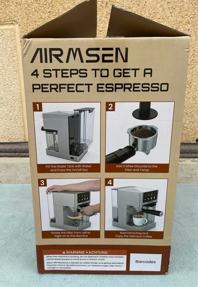Cafetera AIRMSEN Espresso 20 Bar Autoespuma