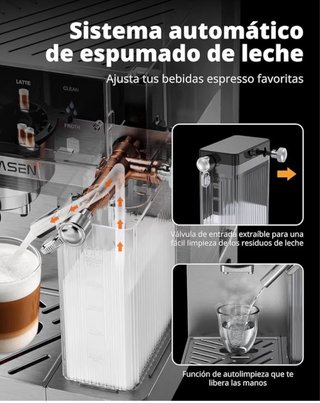 Cafetera AIRMSEN Espresso 20 Bar Autoespuma