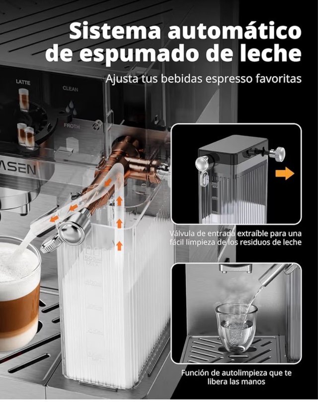 Cafetera AIRMSEN Espresso 20 Bar Autoespuma