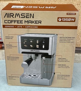 Cafetera AIRMSEN Espresso 20 Bar Autoespuma