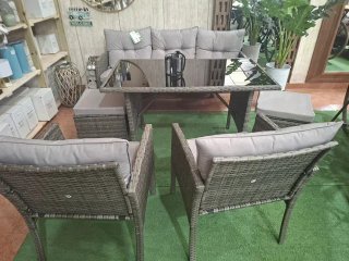 Conjunto Comedor Exterior Terraza Jardín