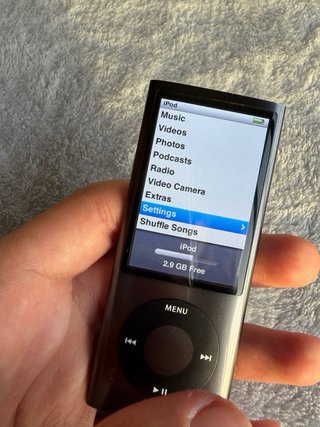 iPod Nano 5ta Gen 8GB Negro Cámara