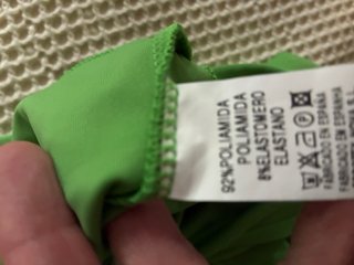 Top verde doble licra talla 40
