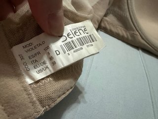 Sujetador Selene Violeta 100D Beige