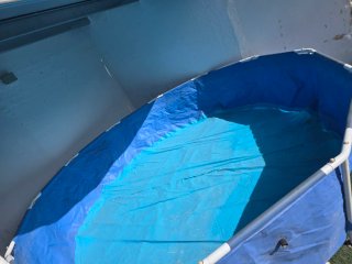 Piscina desmontable azul