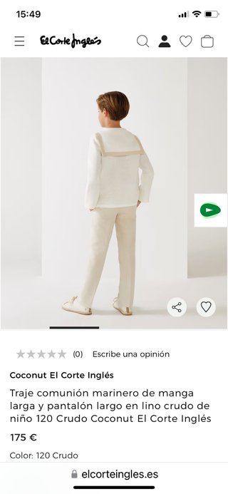 Traje Comunión Marinero Lino Niño