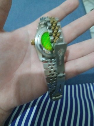 Rolex de mujer oro y verde
