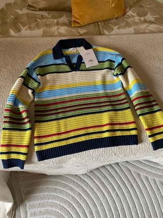 Jersey Polo Zara Multicolor Rayas