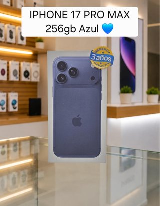 IPHONE 17 PRO MAX 256GB AZUL PRECINTADO SIN ABRIR