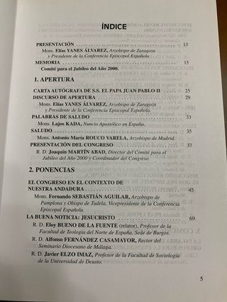Lote libros Jubileo año 2000