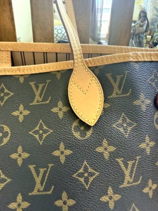 Bolso Louis Vuitton Neverfull Beige/Marrón