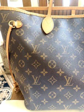 Bolso Louis Vuitton Neverfull Beige/Marrón