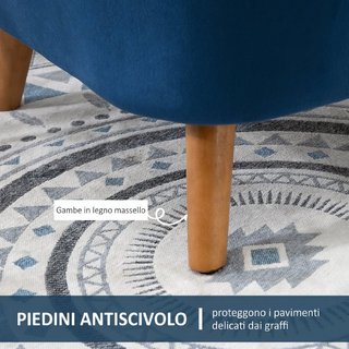 Poltrona da Salotto in Velluto con Imbottitura Spe