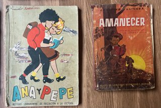 Lote 8 Libros Antiguos Texto Colección