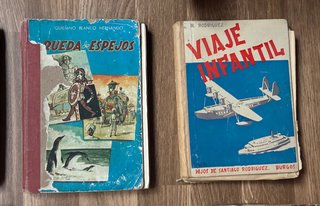 Lote 8 Libros Antiguos Texto Colección