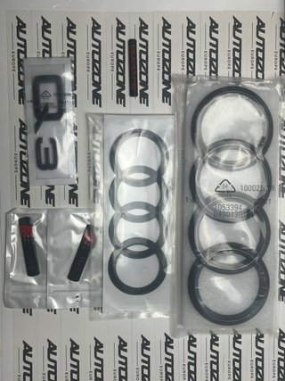 Pack Emblemas Audi Q3 F3 SUV Negro S Line