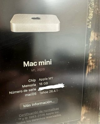 Mac mini M1 1,5 Tb 16GB Plata