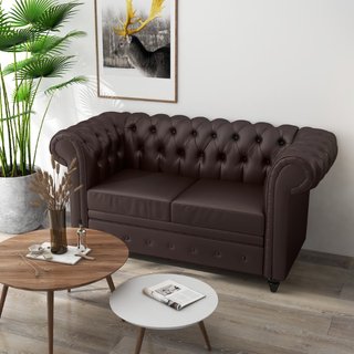 Divano 2 Posti stile Chesterfield con Cuscino Rimo