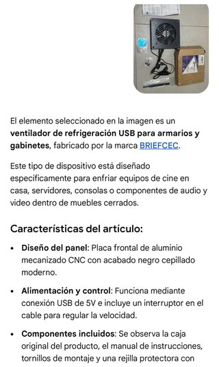 Ventilador USB 3RieffCEC para armarios