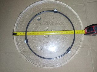 Plato giratorio para microondas de vidrio