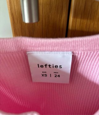 Top punto fino rosa Lefties