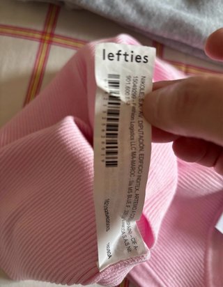 Top punto fino rosa Lefties
