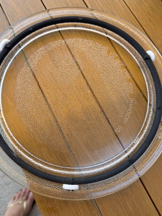 Plato giratorio microondas vidrio