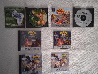 Lote 4 Juegos PS1: Tarzán, Crash 2, Warped, Bash