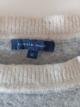 Jersey Tommy Hilfiger Lana Gris Talla XS
