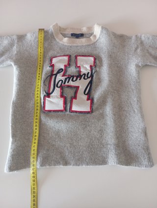 Jersey Tommy Hilfiger Lana Gris Talla XS