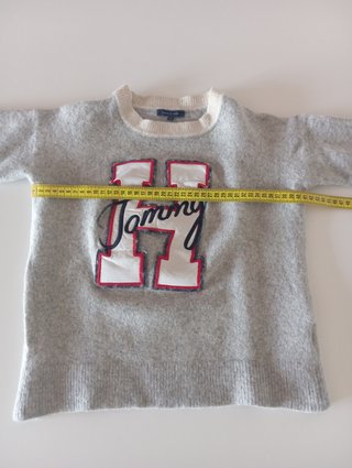 Jersey Tommy Hilfiger Lana Gris Talla XS