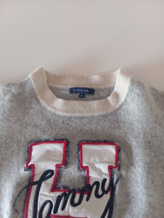 Jersey Tommy Hilfiger Lana Gris Talla XS