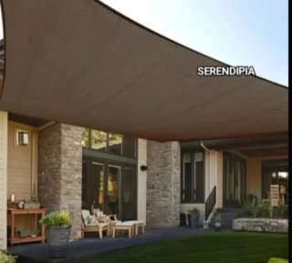 TOLDO VELA DE SOMBREO RECTANGULAR 3X2 MARRÓN.