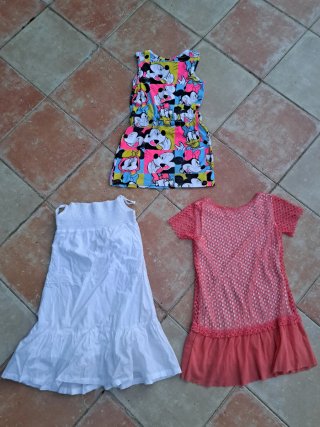Lote 3 Vestidos Niña 122cm
