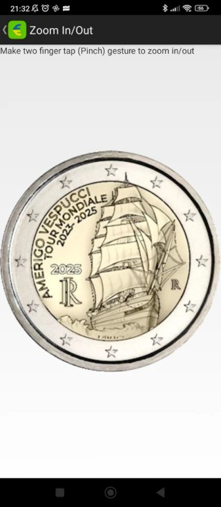 Moneda 2 Euro Italia 2025 SC