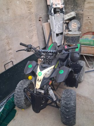 Quad Yamaha Motocross Negro/Verde